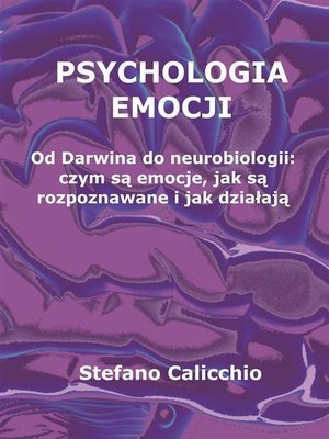 cover image of Psychologia emocji